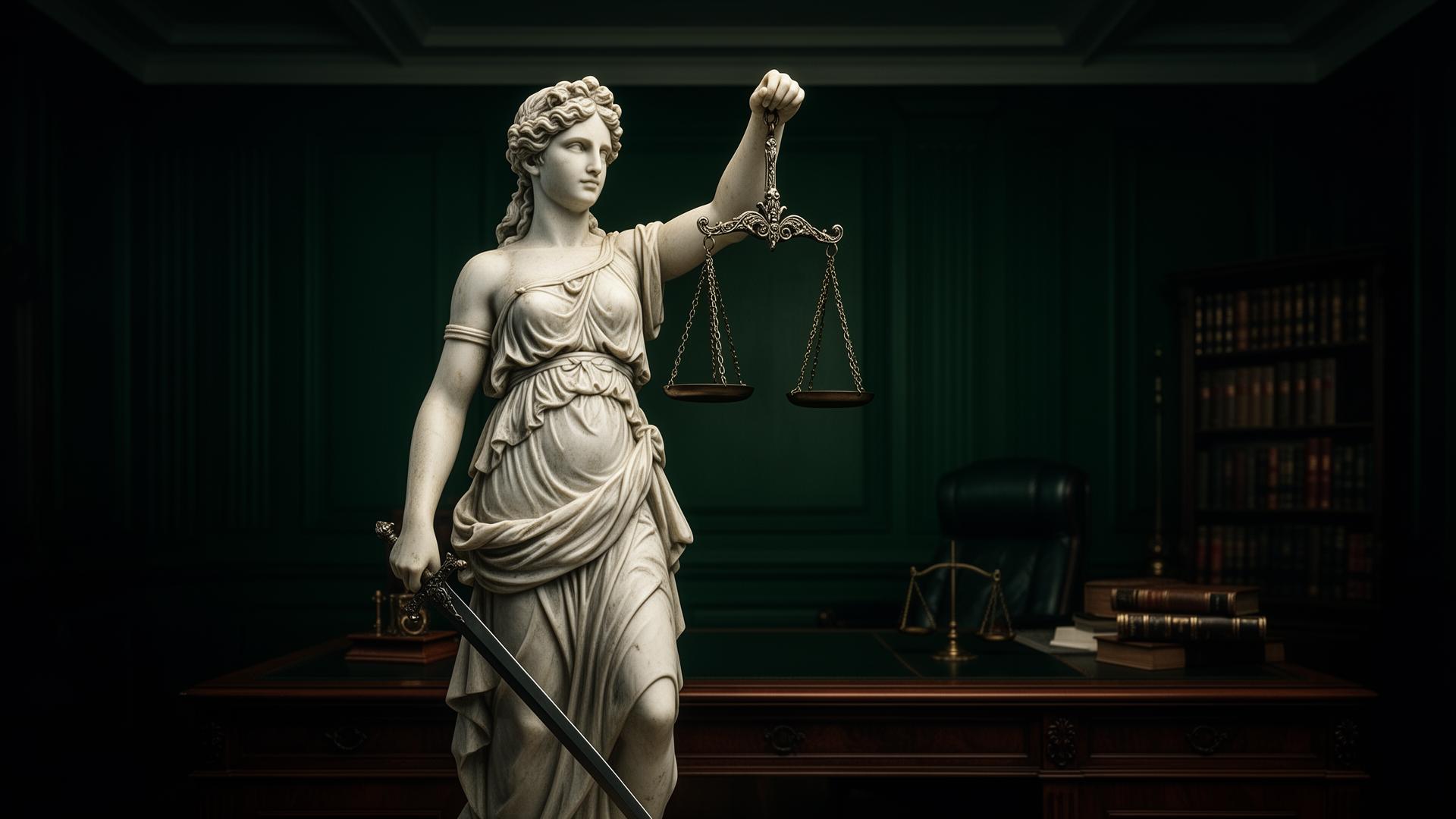Estatua de Themis, diosa de la justicia